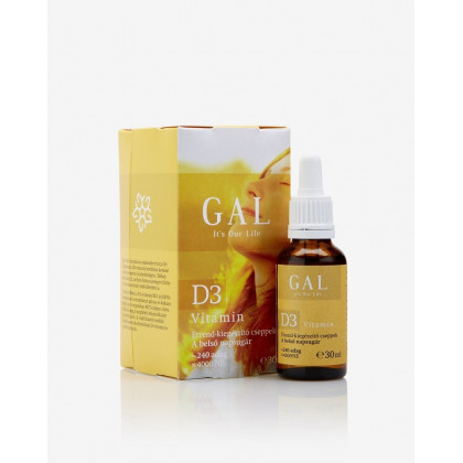 GAL D3 Vitamin cseppek 30ml 4000 NE x 240 adag