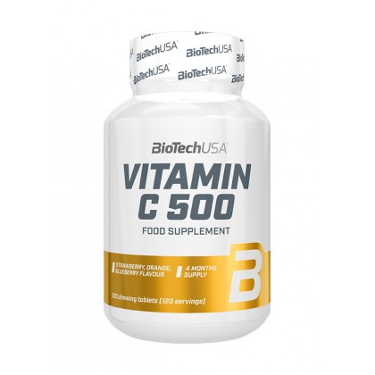 BIOTECHUSA Vitamin C 500 120 rágótabletta