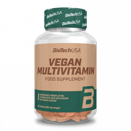 BioTechUSA Vegan Multivitamin – 60 db tabletta