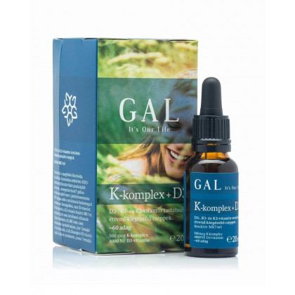 GAL K-komplex + D3, 500 mcg K-komplex + 4000 NE D3 x 60 adag