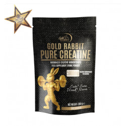 Gold RABBIT Kreatin Monohidrát – 100% Mikronizált, UltraPure (300g Doypack Creatine tasakban)